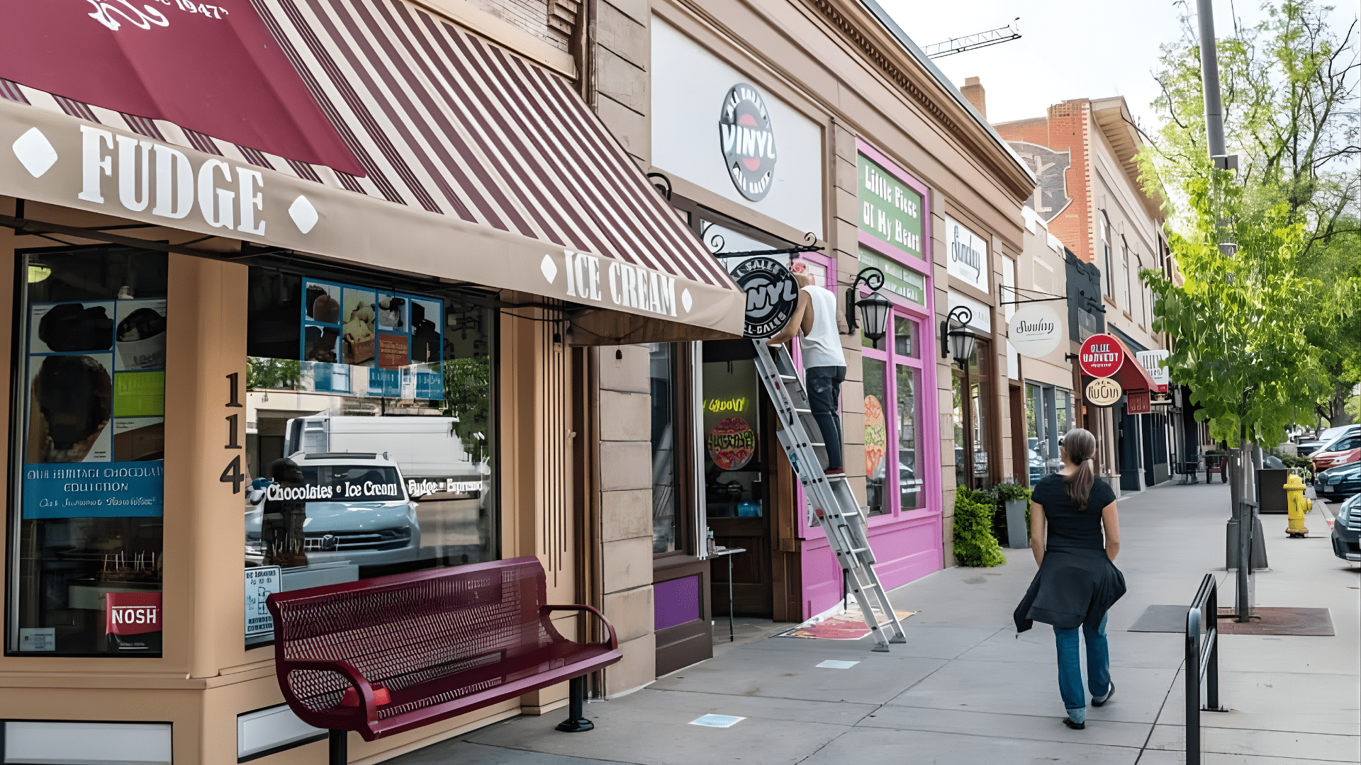 Old Town is full of charming storefronts.