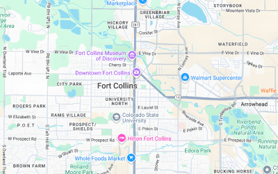 MAP OF FORT COLLINS COLLORADO NEIGHBORHOODS